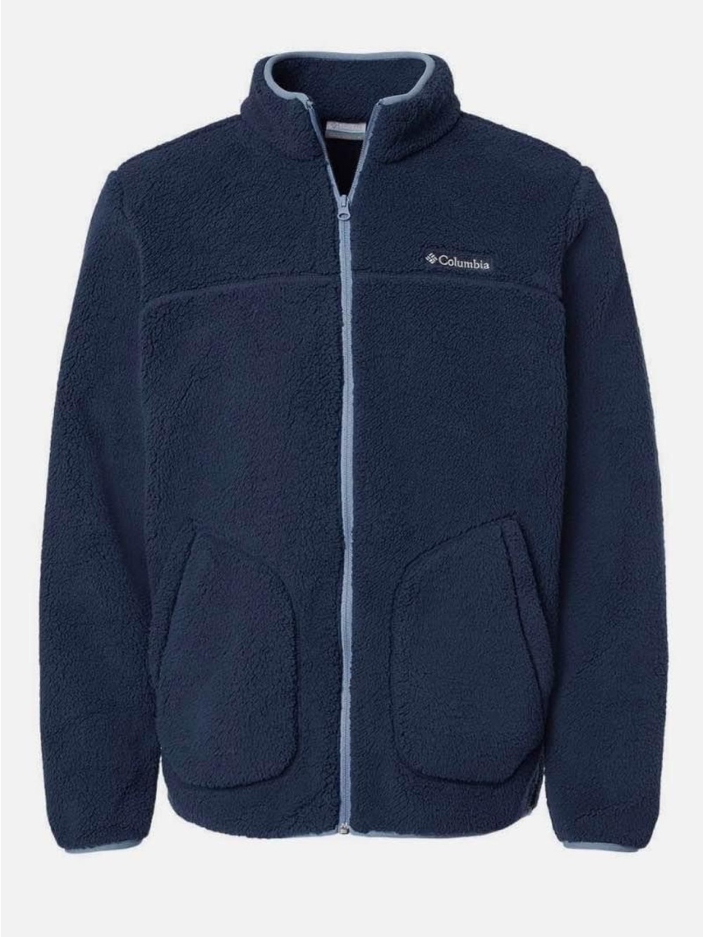 Columbia Navy Sherpa Fleece Jacket Size 2XL New
